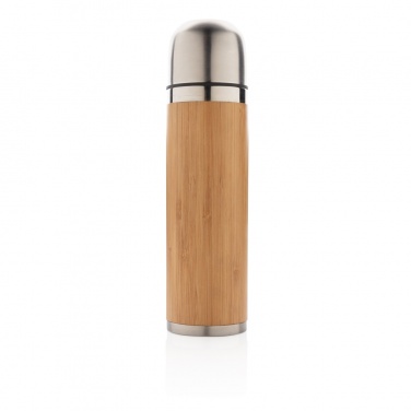 Logotrade advertising product picture of: Bamboo vacuum travel flask